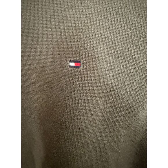 ? Vintage Tommy Hilfiger Thermal Army Green Men's Shirt sz Large - Picture 4 of 6